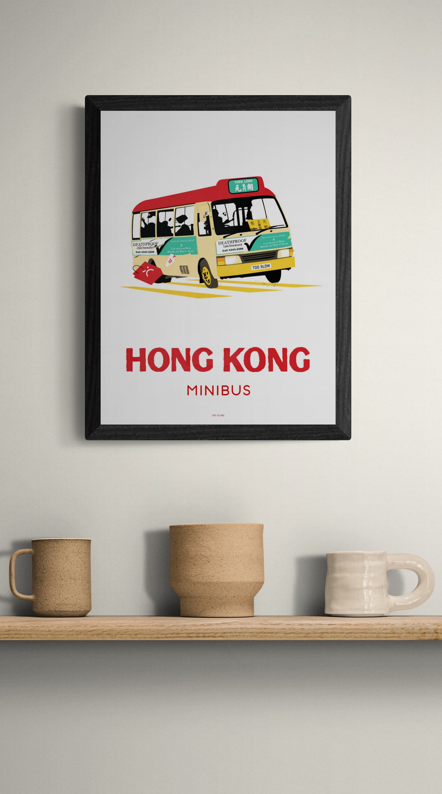 Red Minibus Offset