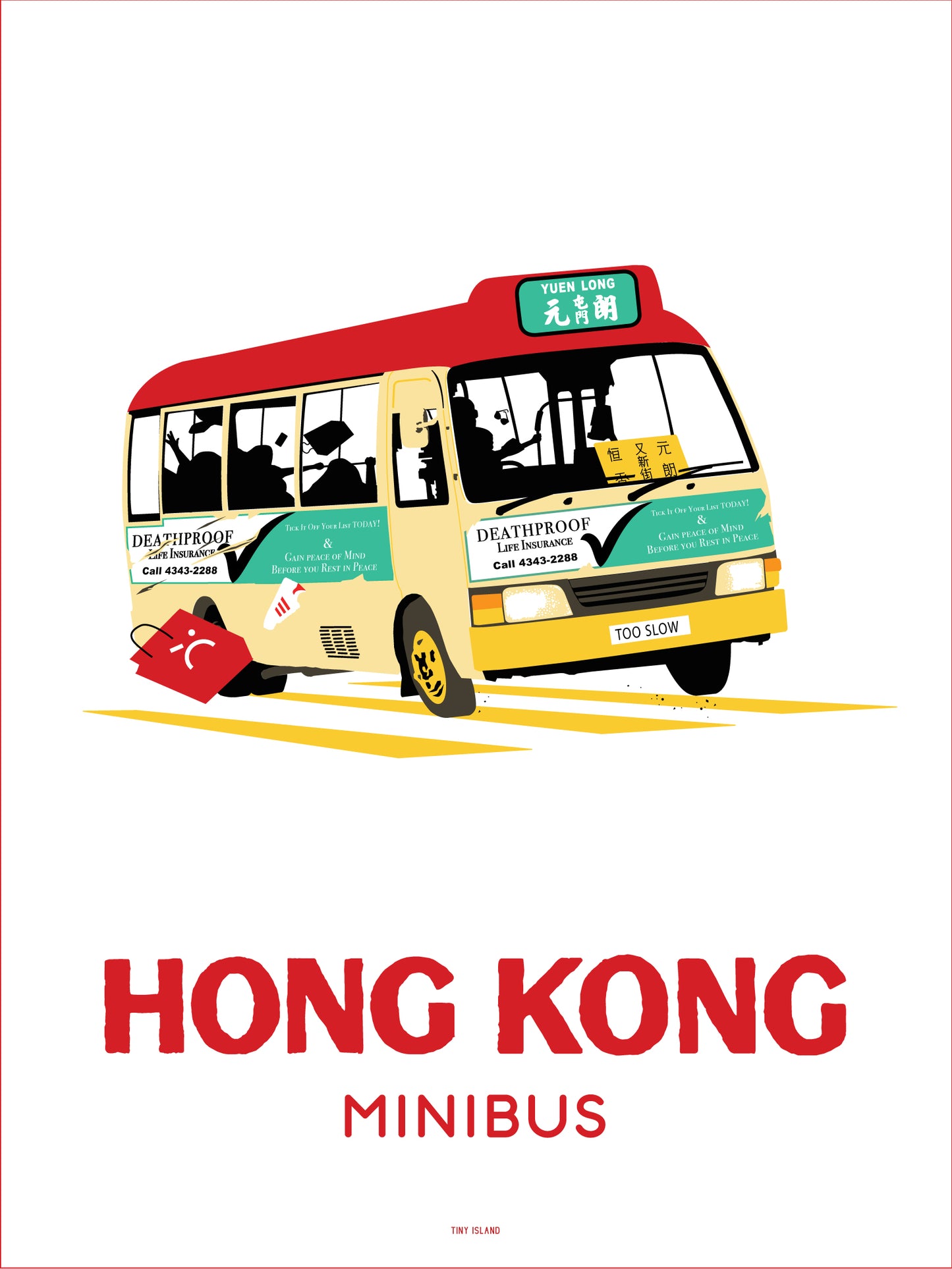 Red Minibus Offset
