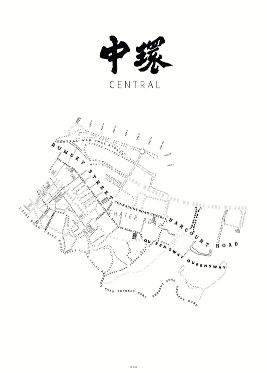 Central Offwhite - tinyislandmaps