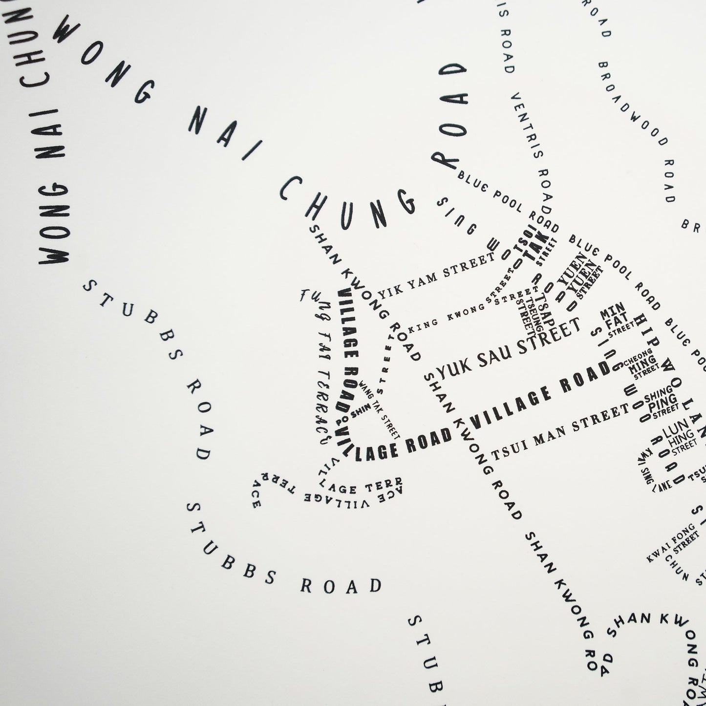 Happy Valley Offwhite - tinyislandmaps