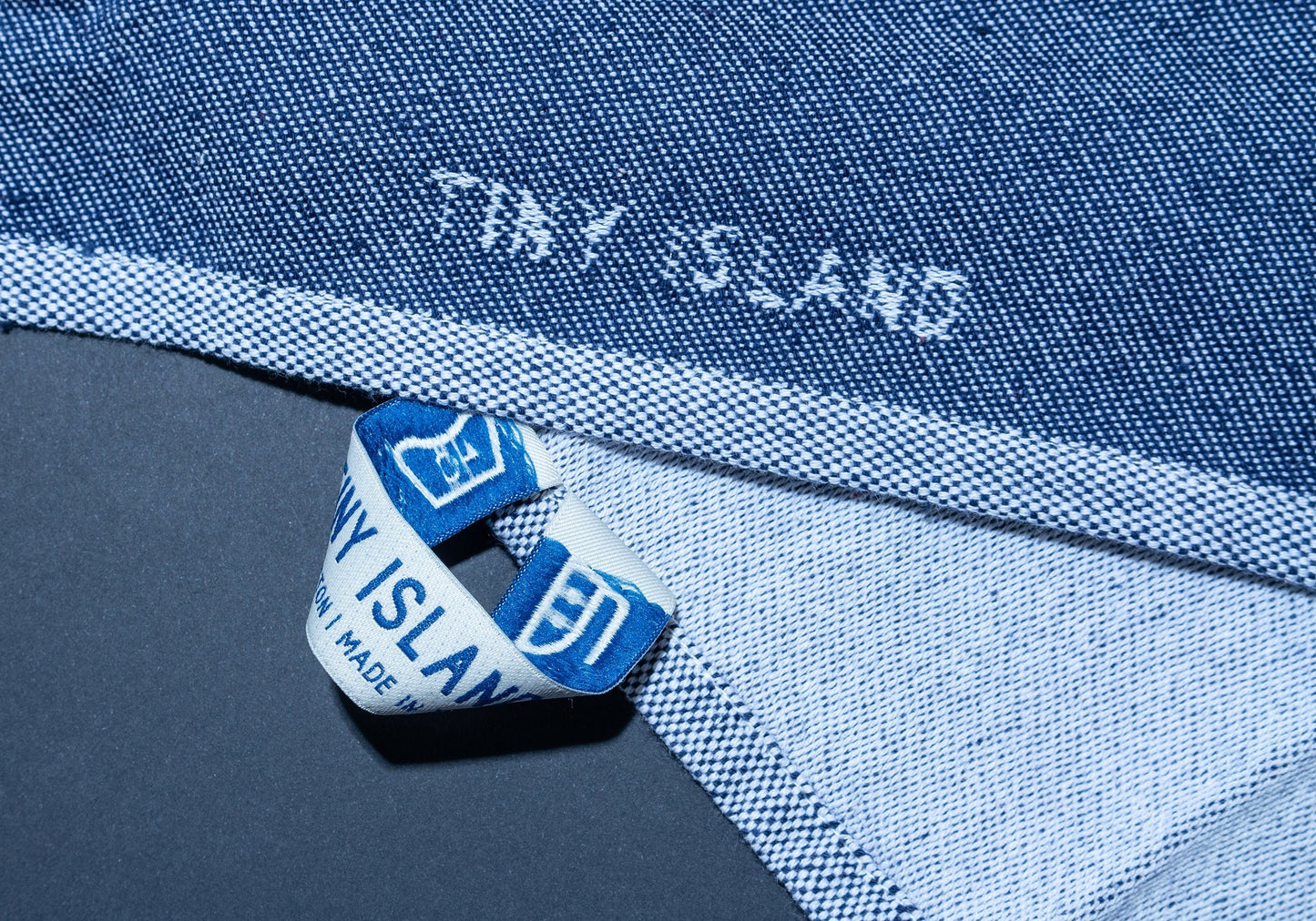 Hong Kong Tea Towel Navy - tinyislandmaps