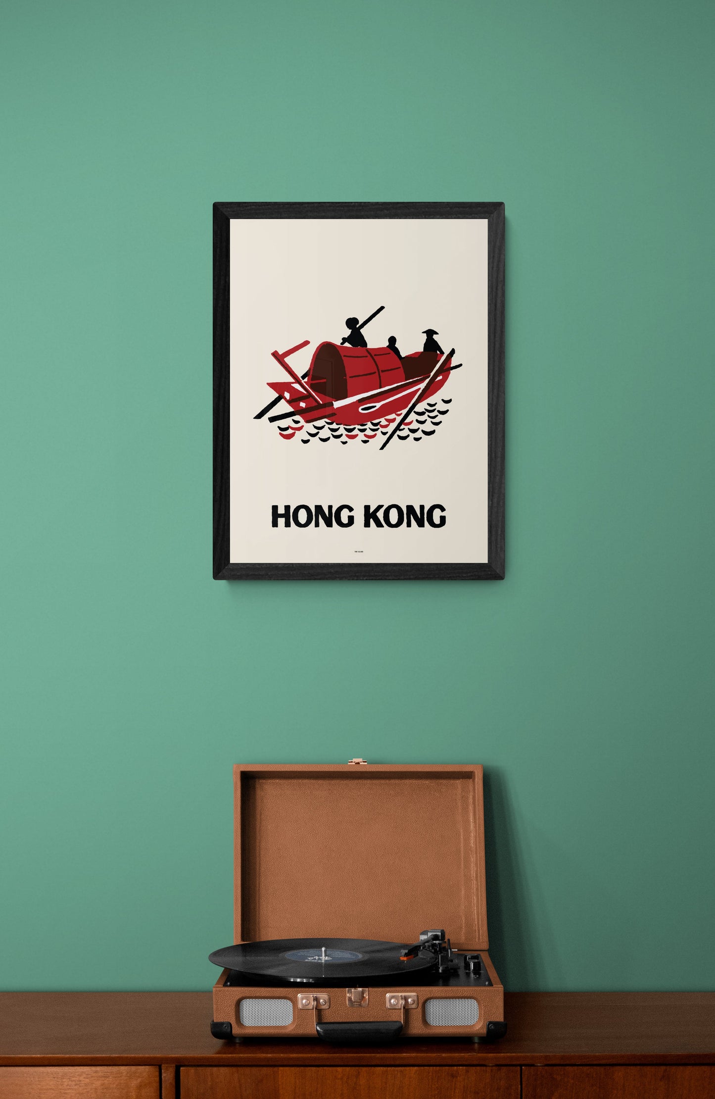Sampan Red Offset - tinyislandmaps