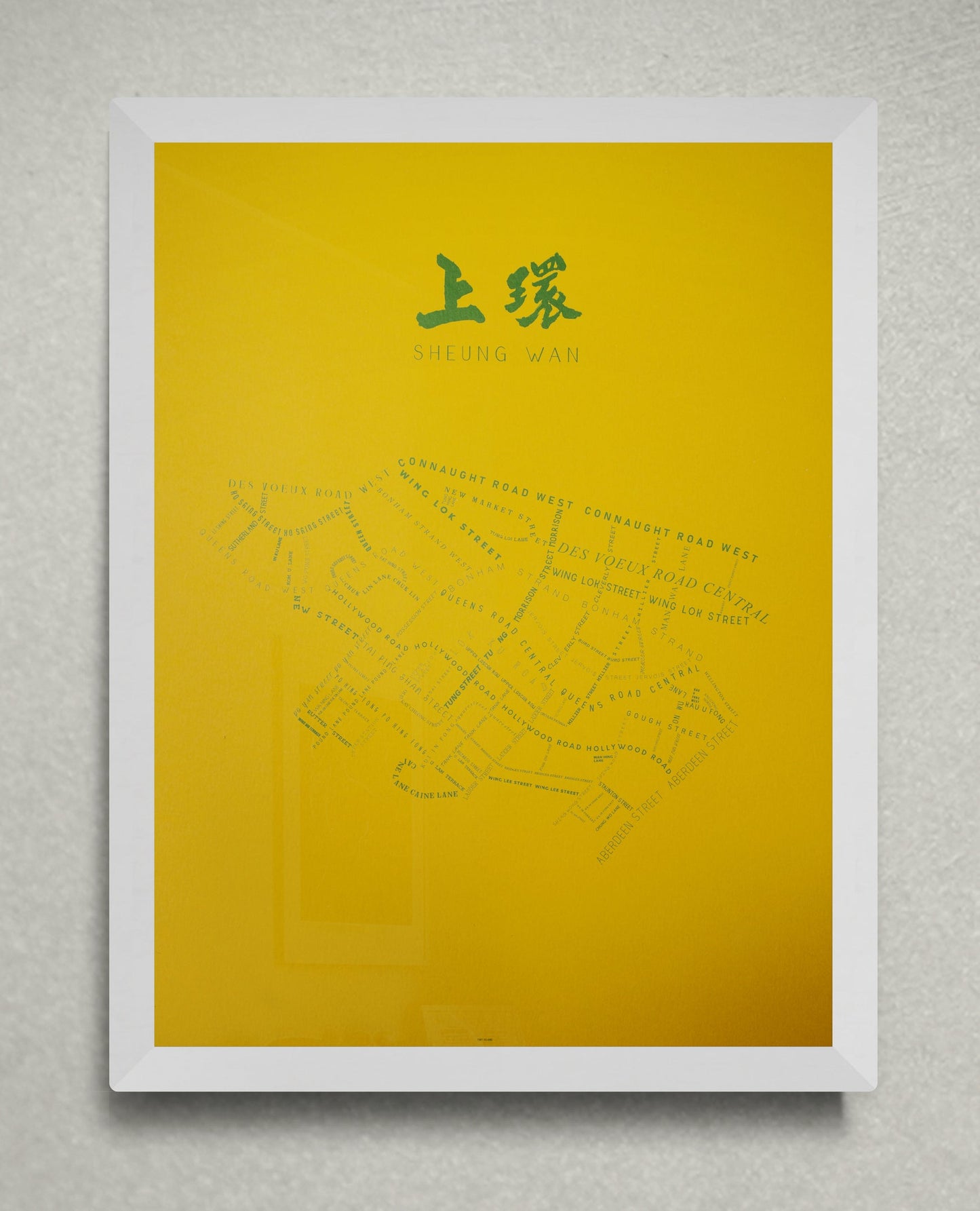 Sheung Wan Yellow - tinyislandmaps