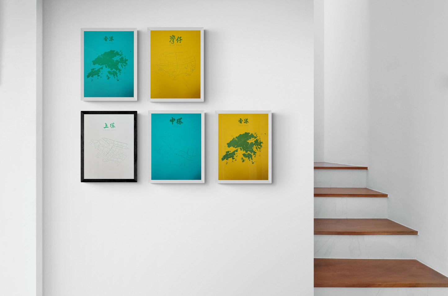 Sheung Wan Yellow - tinyislandmaps