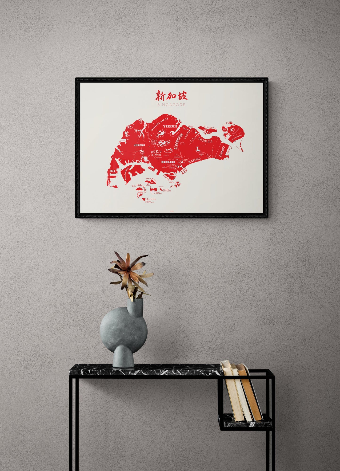 Singapore Red - tinyislandmaps