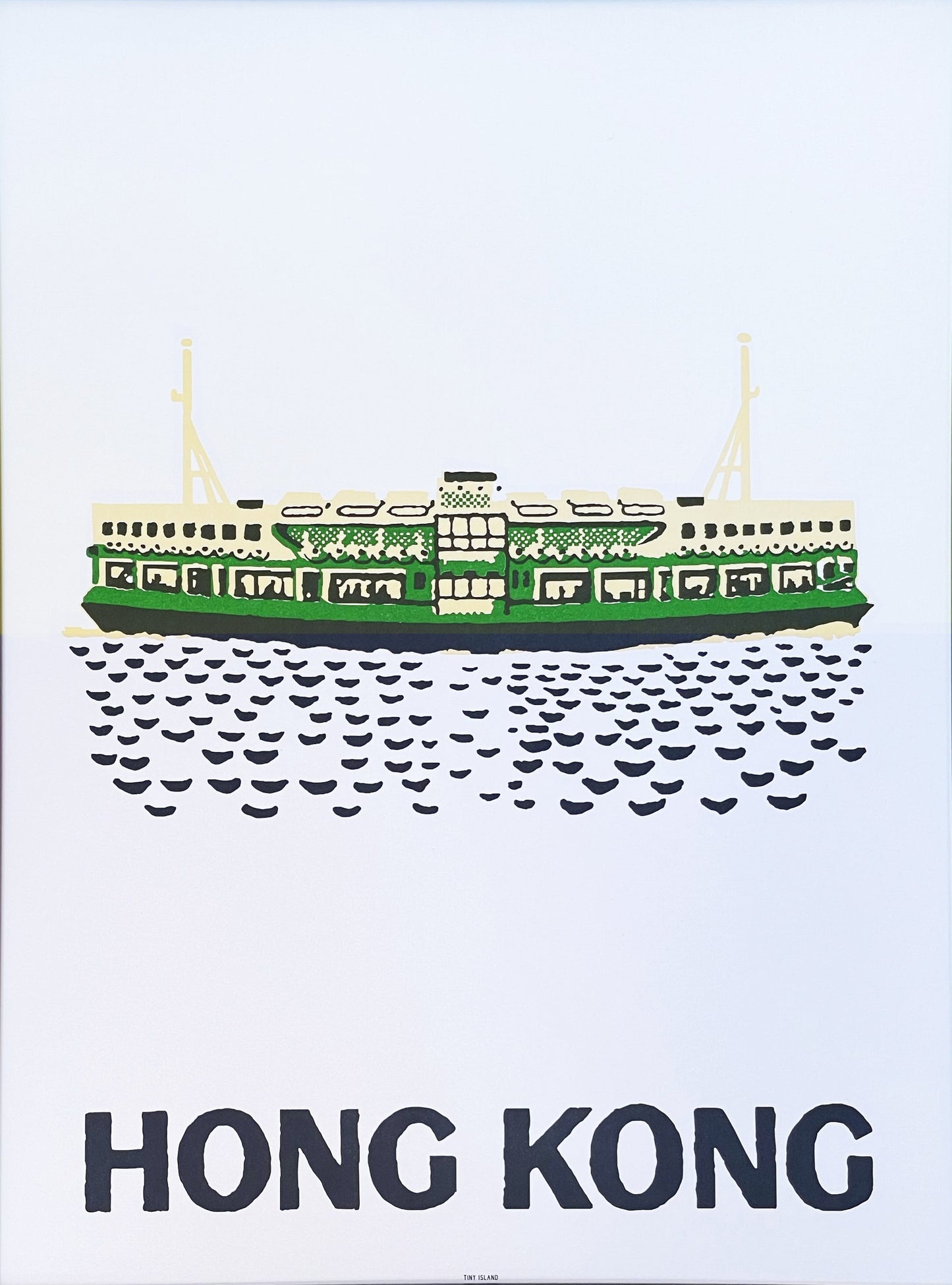 Star Ferry Green Offset - tinyislandmaps