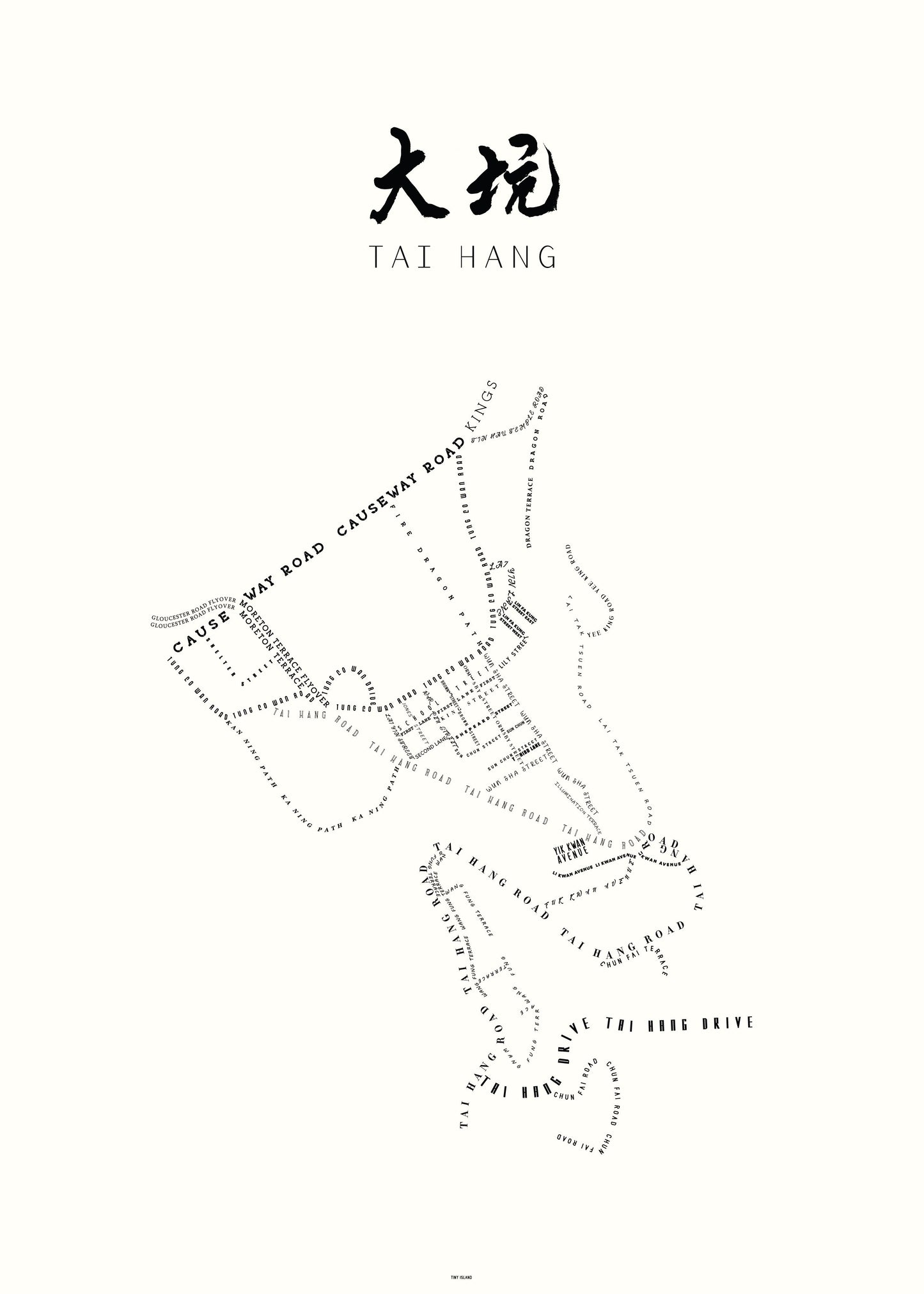 Tai Hang Offwhite - tinyislandmaps