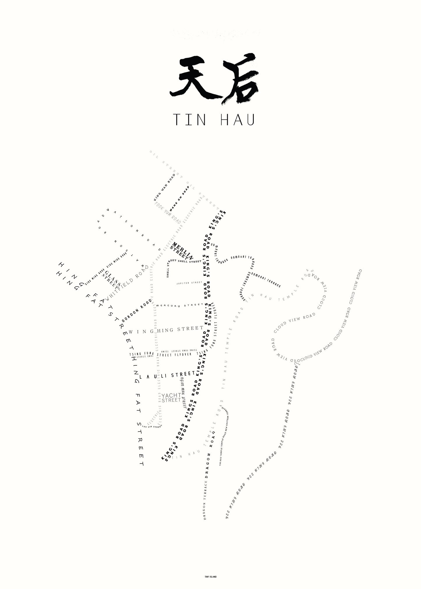 Tin Hau Offwhite - tinyislandmaps