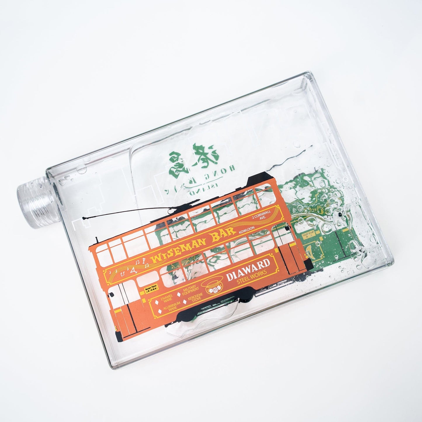 Tram Bottle - tinyislandmaps