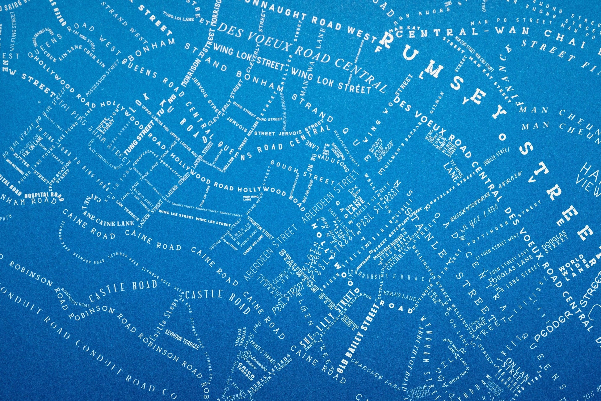 Victoria Harbour Blue Offset - tinyislandmaps