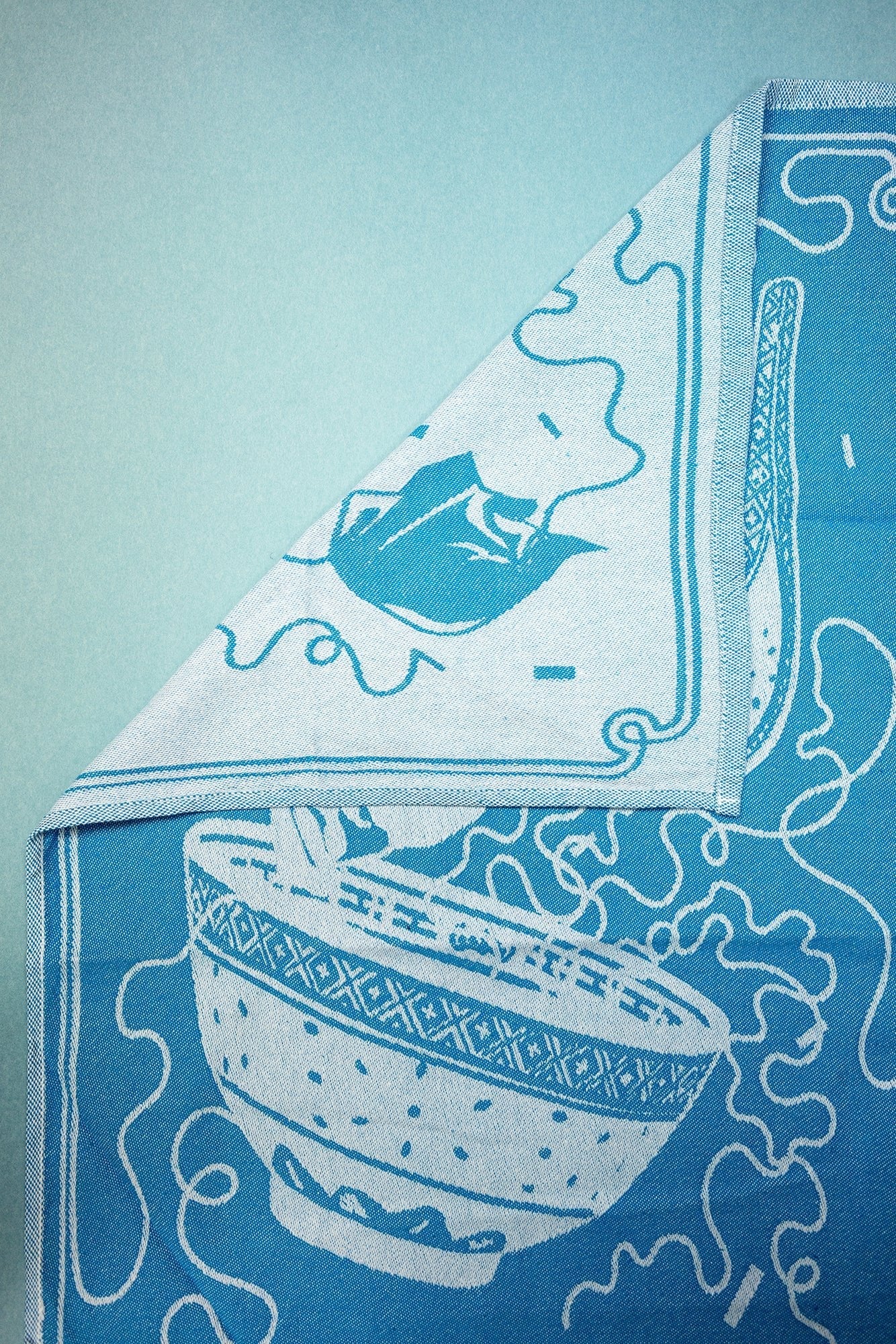 Wonton Mien Tea Towel - tinyislandmaps