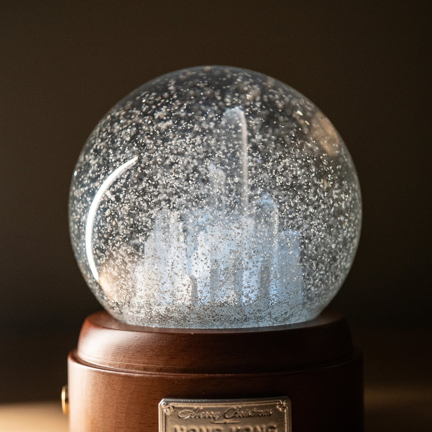 White Christmas H.K. Snow Globe tinyislandmaps