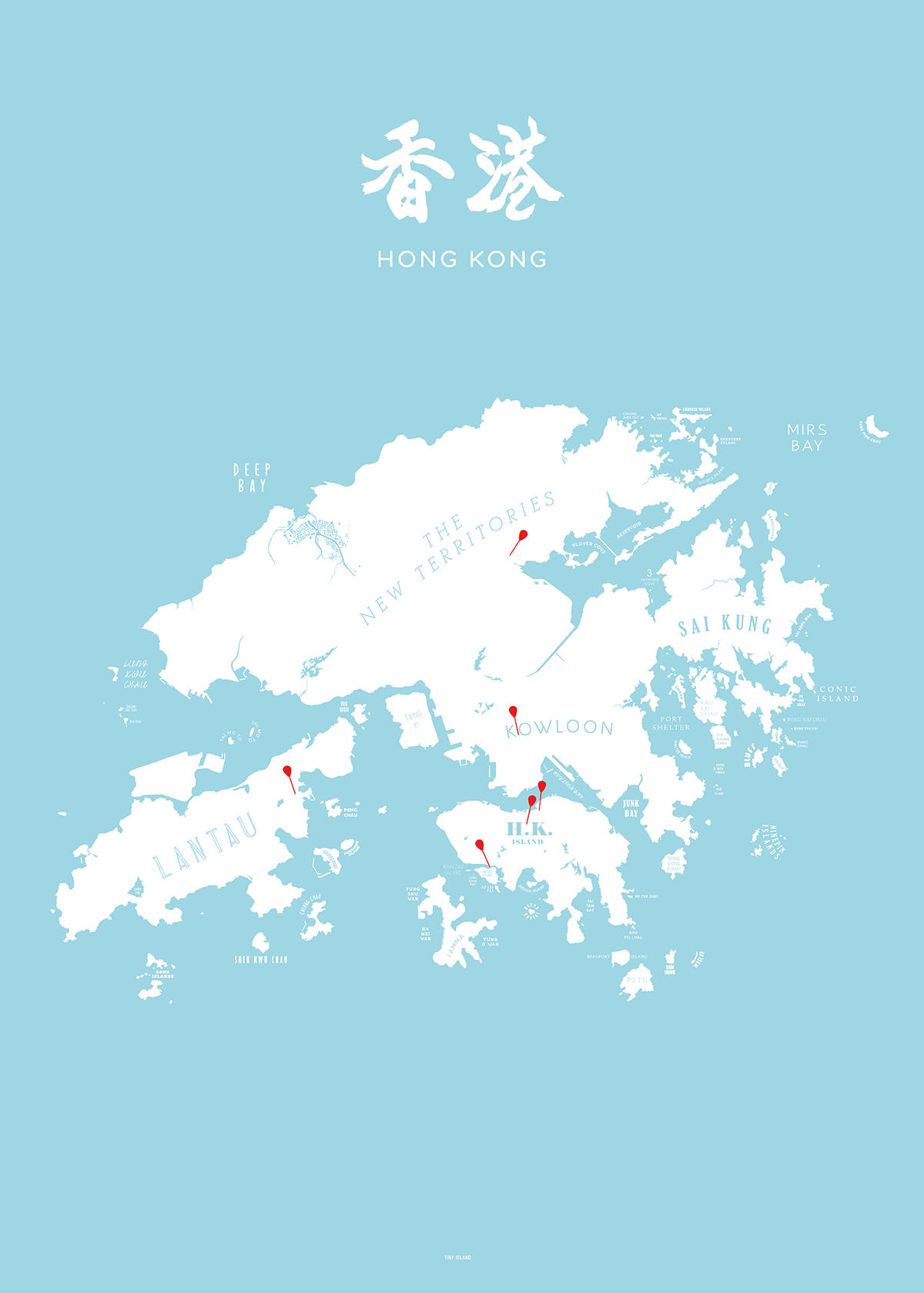香港定制地圖