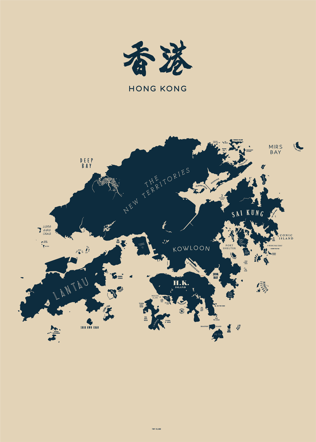 香港定制地圖