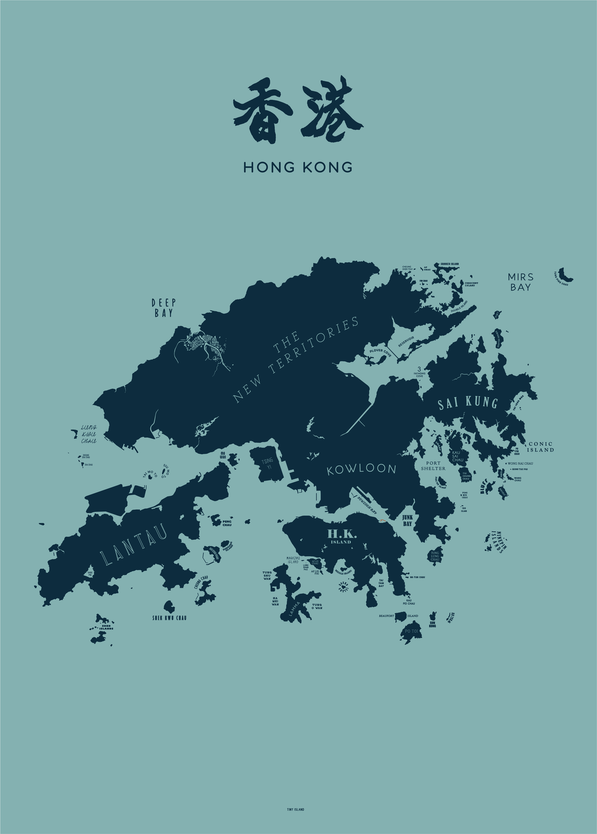 香港定制地圖