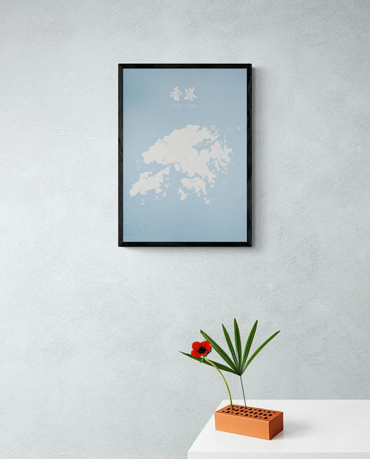 Baltic Sea White Hong Kong Limited Edition - tinyislandmaps