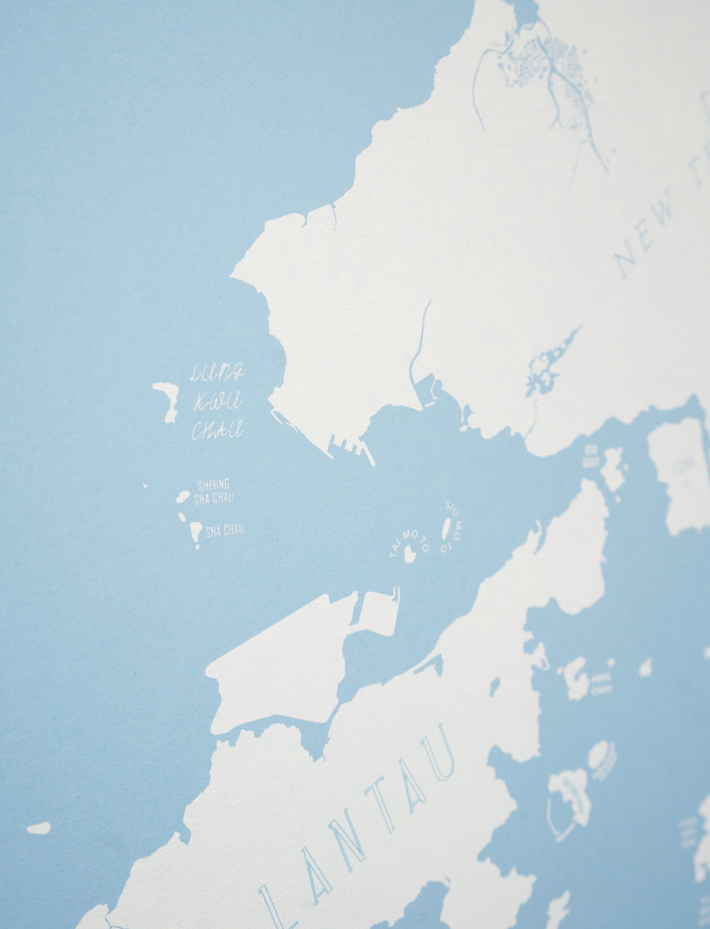 Baltic Sea White Hong Kong Limited Edition - tinyislandmaps