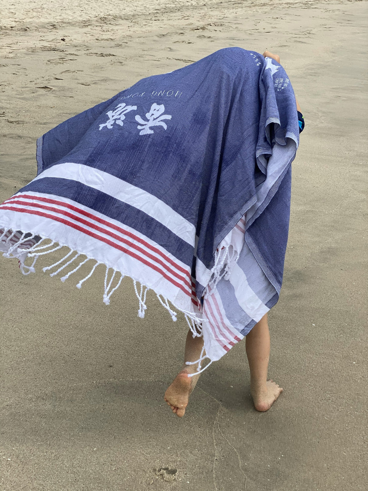 Hong Kong Towel Blue tinyislandmaps