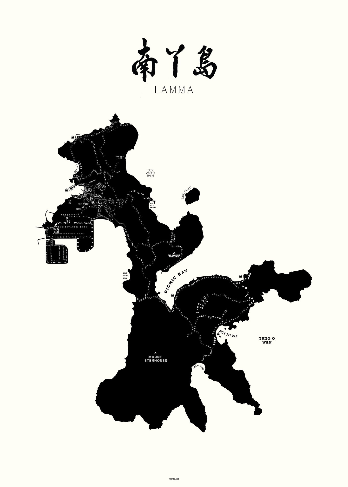 Lamma Offwhite - tinyislandmaps