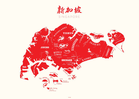 Singapore Red - tinyislandmaps