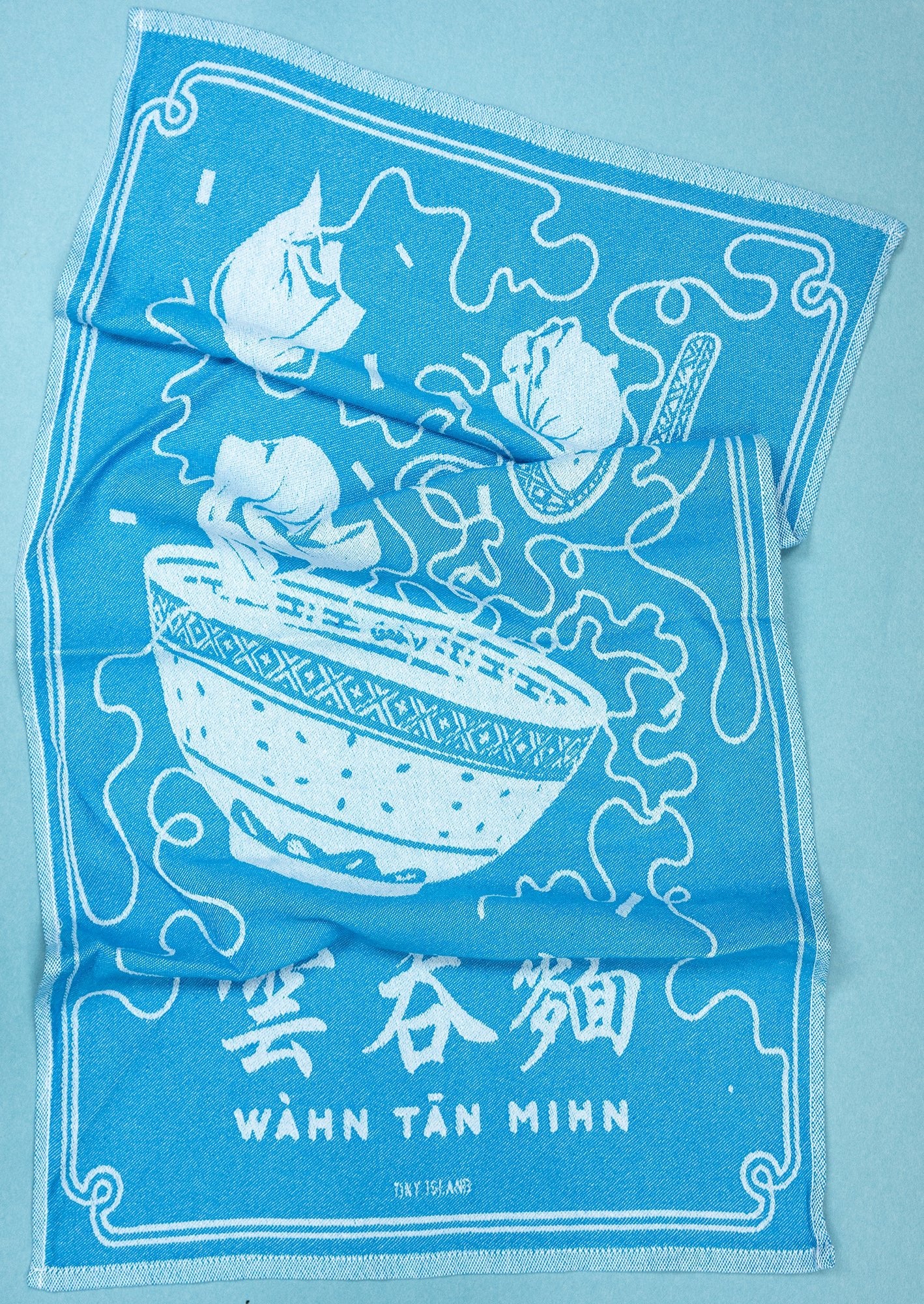 Wonton Mien Tea Towel - tinyislandmaps